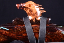 Honduran Rosewood Burl Native American Flute, Minor, High C-5, #G25K